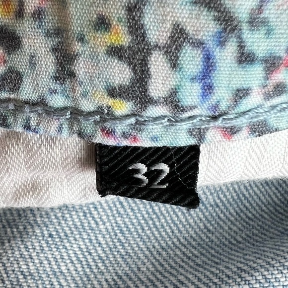 7 for all mankind patchwork ankle peggi jeans in laurel canyon blue -Sz 32, NWT - Picture 9 of 17